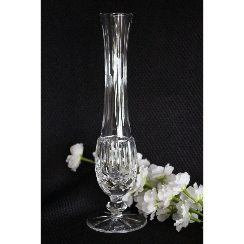 Waterford Lismore Floral Bud Vase Ireland Crystal